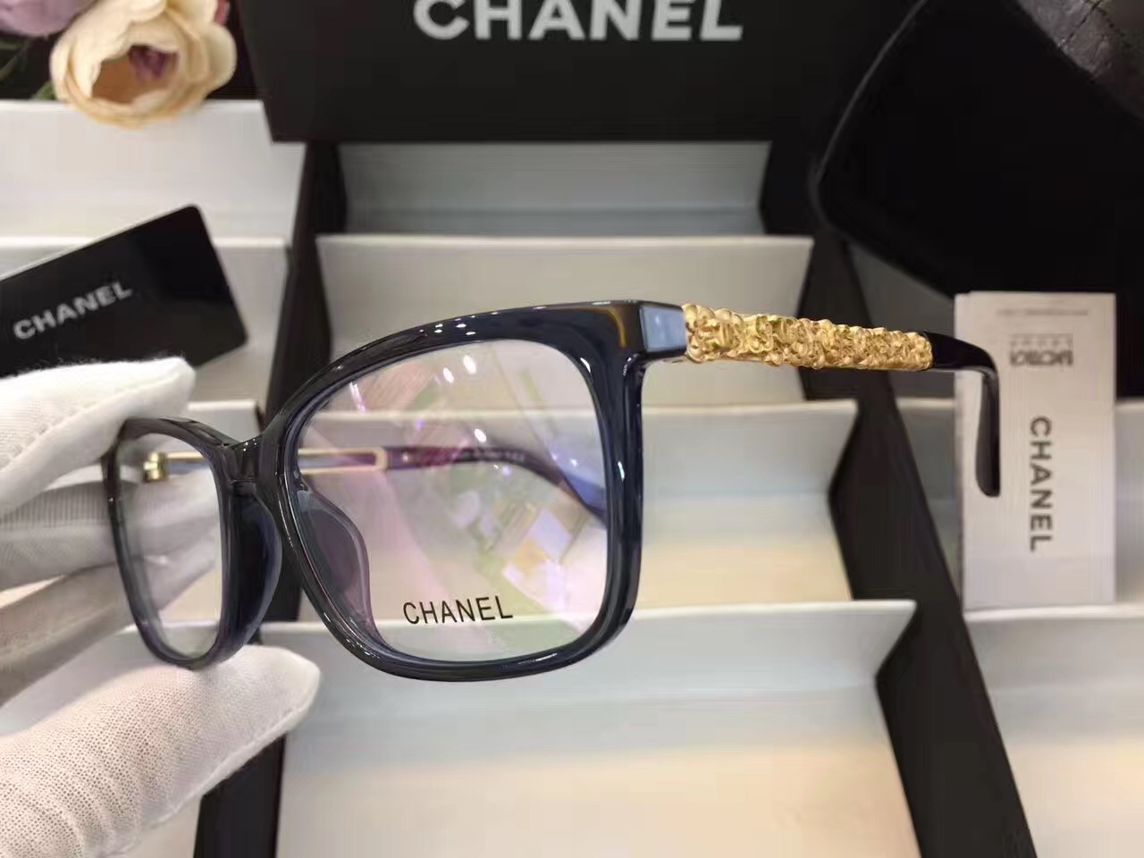 Chanel 香奈儿金属镜腿光学镜 可自行配近视镜片